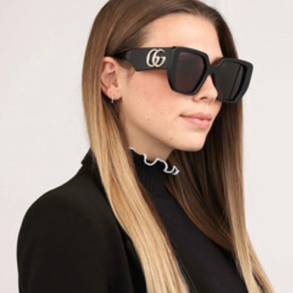 BRAND NEW GUCCI GG0956S 003 Women Black/Grey Sunglasses